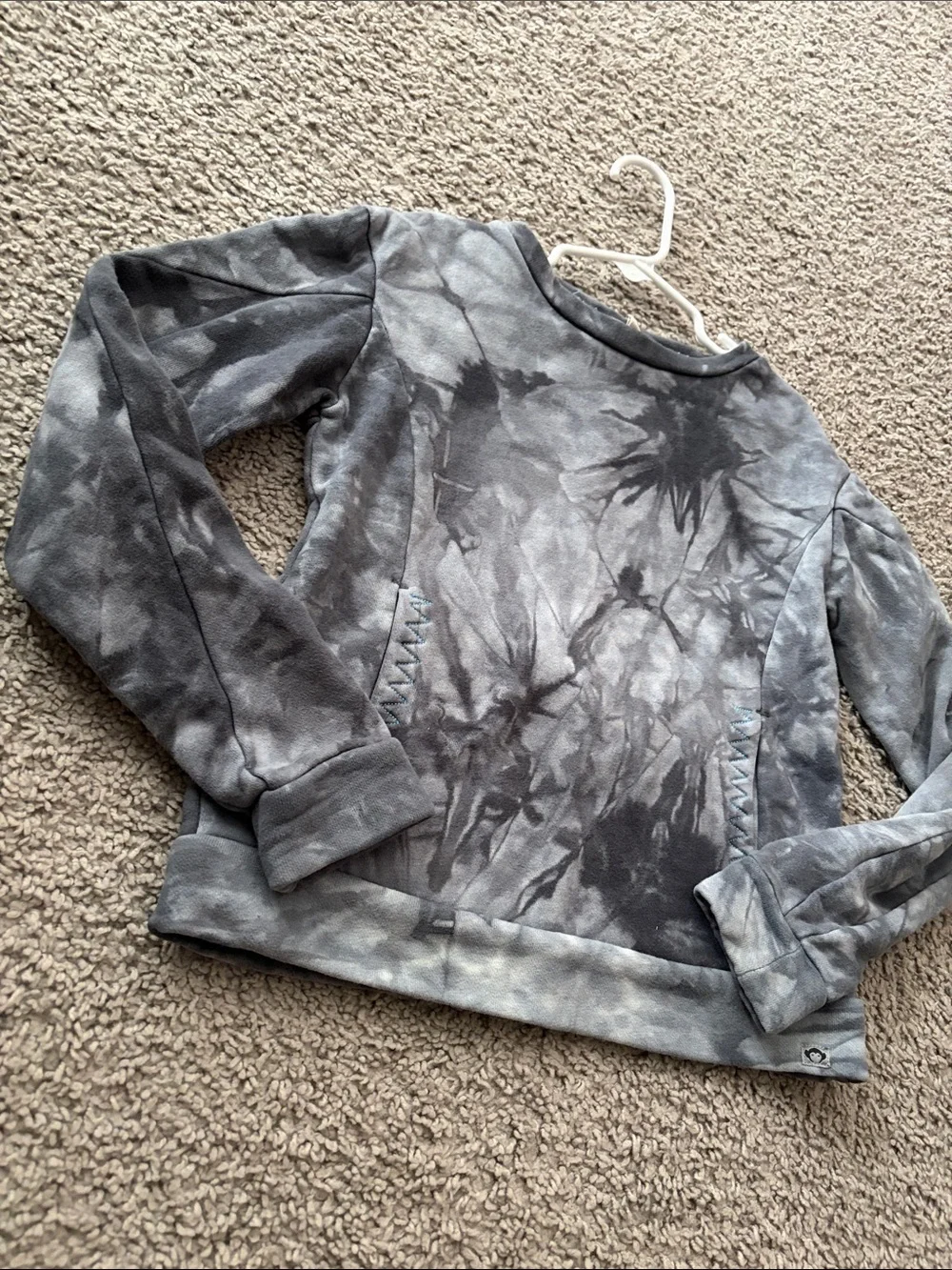 Appaman Gray Tie-Dye Crewneck Sweatshirt